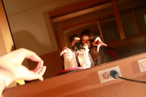 ▲因為歷經過練習生時期的磨練，tintin（左）對於韓職啦啦隊的生活與訓練，感到十分自在。（圖／tintin提供）