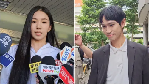 ▲已分手的網紅家寧（左）、Andy（右）在12月16日新北地院調解庭上，將分別以家寧媽侵占頻道收益的「被害人」與「告訴人」身分現身。（圖／記者劉松霖攝）