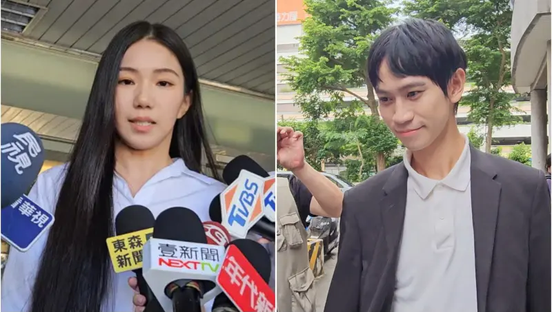 ▲已分手的網紅家寧（左）、Andy（右）在12月16日新北地院調解庭上，將分別以家寧媽侵占頻道收益的「被害人」與「告訴人」身分現身。（圖／記者劉松霖攝）