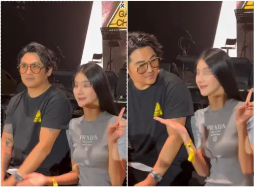 ▲曹格女粉絲撞臉吳速玲　見面會他直接看傻（圖／微博＠薩摩耶搜劇隊 ）