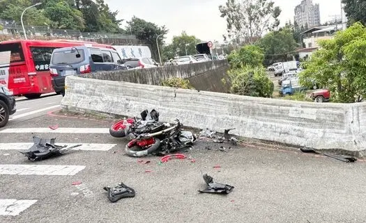 勤益科大男大生無照騎黃牌重機 台中北屯彎道自撞跌落一層樓不治