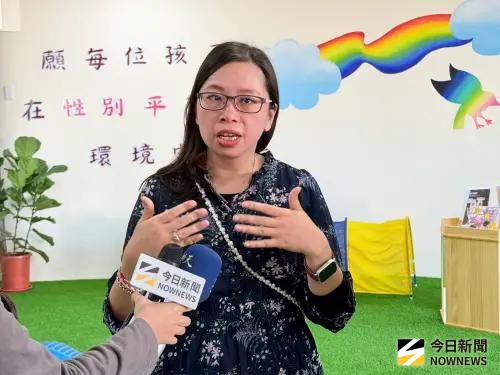 ▲彭婉如文教基金會幼兒園部督導蕭瑜瑩說，&nbsp;目前新月非營利幼兒園總共有18個班。（圖／記者嚴俊強攝，2025.12.16）