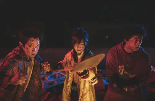 ▲柯震東（左起）、王淨、朱軒洋在《功夫》聯手在城市中行俠仗義，充滿奇幻趣味。（圖／麻吉砥加提供）