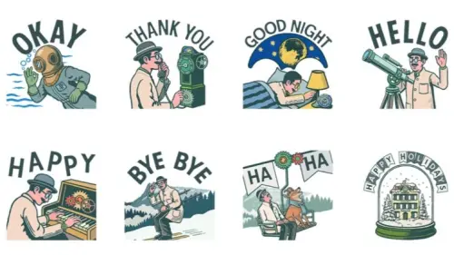 ▲LINE免費貼圖「來自布拉蘇絲的冬日祝福」。（圖／取自LINE）