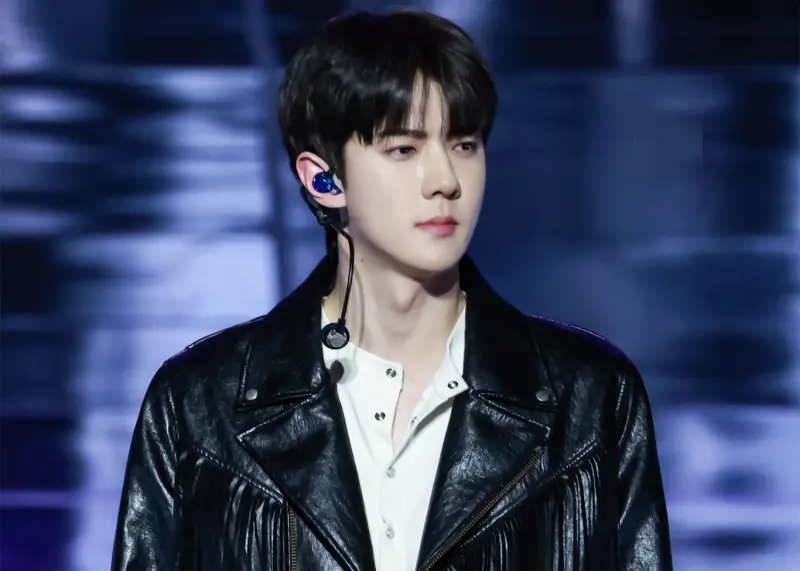 ▲EXO成員世勳退伍後狀態超狂，14日合體EXO出席粉絲見面會，0死角帥臉曝光，粉絲驚：「好偉大的一張臉」。（圖／X@WindFlower412）