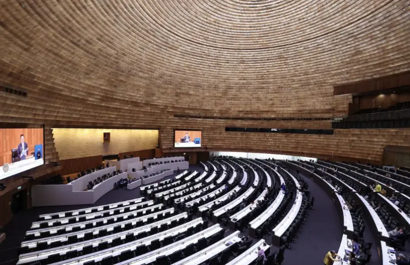 ▲泰國選舉委員會公布提前國會大選日期，確定將於2月8日投票，在政局動盪與邊境衝突升溫下，選情備受關注。（圖／路透社／達志影像）