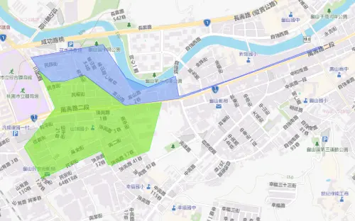 ▲桃園市龜山區12月17日停水影響範圍。（圖／台灣自來水公司water.gov.tw/）