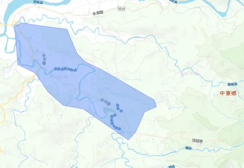 ▲南投縣12月17日停水影響範圍。（圖／台灣自來水公司water.gov.tw/）