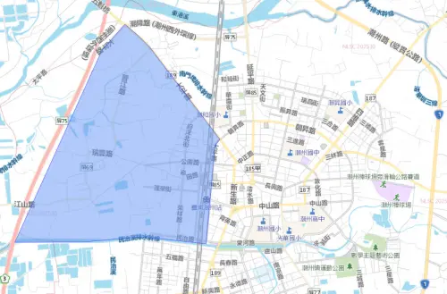 ▲屏東縣潮州鎮12月17日停水影響範圍。（圖／台灣自來水公司water.gov.tw/）