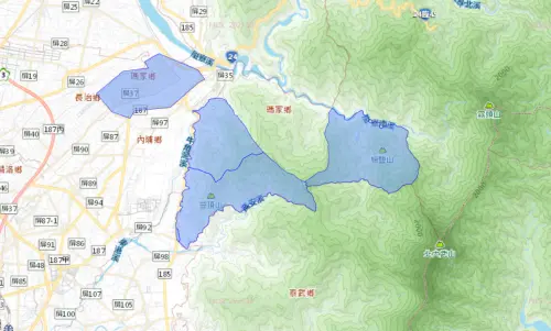 ▲屏東縣瑪家鄉等行政區12月17日停水影響範圍。（圖／台灣自來水公司water.gov.tw/）