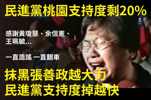 點名綠營「三人組」頻翻車！詹江村酸：民進黨在桃園支持度剩2成
