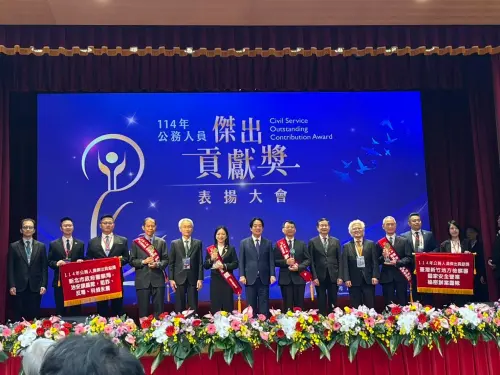 ▲公務人員傑出貢獻獎競爭激烈，全國僅六人，由總統賴清德親自頒獎。（圖／北檢提供）