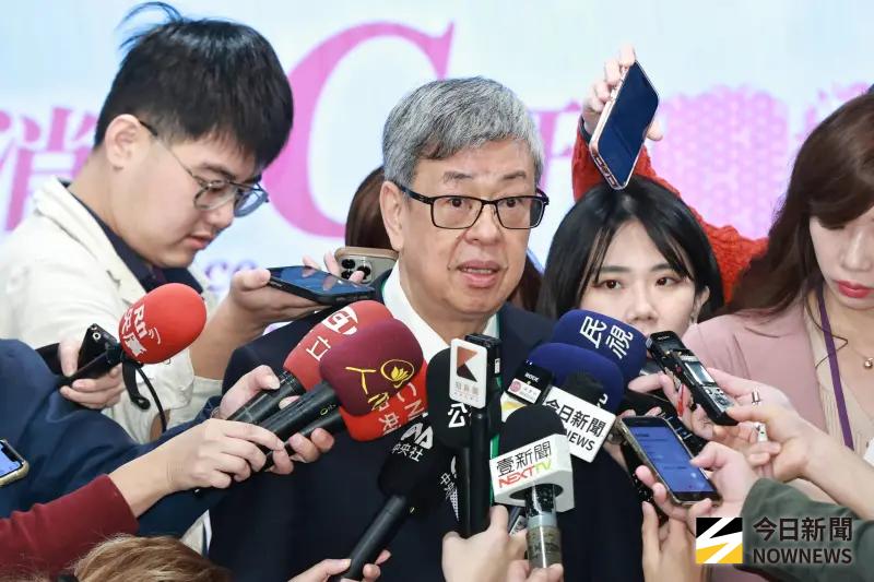 ▲陳建仁呼籲，朝野應靜下心來，沈澱下來好好彼此溝通。（圖／記者吳翊婕攝）