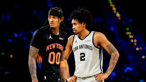 ▲馬刺還在等待哈波（Dylan Harper，圖右）成長，但在那之前他們可能需要更強的第二選擇。（圖／取自聖安東尼奧馬刺X）