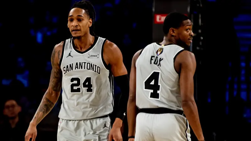 ▲聖安東尼奧馬刺丟掉NBA盃冠軍，總管萊特（Brian Wright）去從三方面——包括內線輪換、第二得分手和防守專家上——做出補強。（圖／取自聖安東尼奧馬刺X）