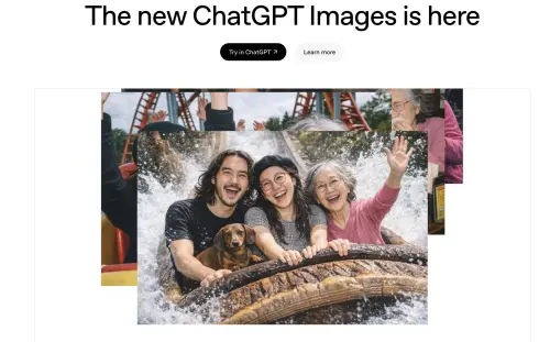 ▲OpenAI推出全新版本的「ChatGPT Images」，搭載最新影像模型 GPT-Image-1.5。官方強調，新版不僅生成速度最高提升4倍，更具備精準修圖能力。（圖／翻攝官網）