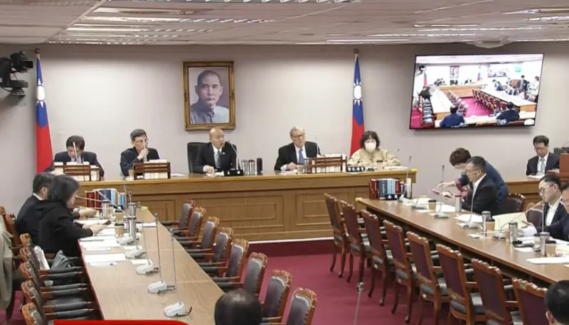 ▲立法院長韓國瑜召集協商，民進黨立院黨團幹部要求先說明，立院發了什麼公文給高院。（圖／翻攝立院ivod系統）