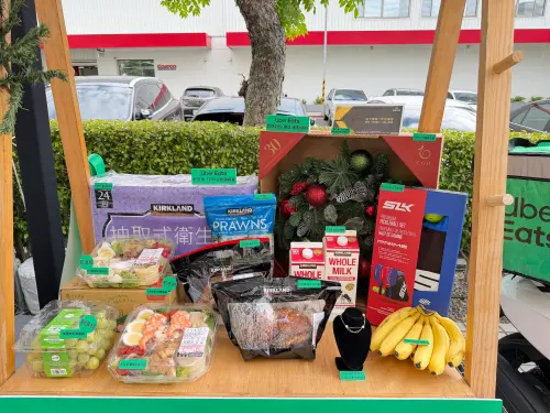 ▲Uber Eats公布好市多熱銷 TOP 10品項。（圖／記者周淑萍攝）