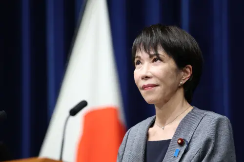 ▲日本首相高市早苗17日在臨時國會後，召開記者會。（圖／美聯社／達志影像）