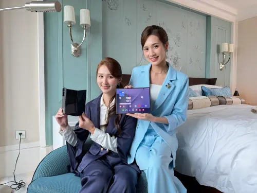 ▲三摺手機三星Galaxy Z TriFold。（圖／記者周淑萍攝）