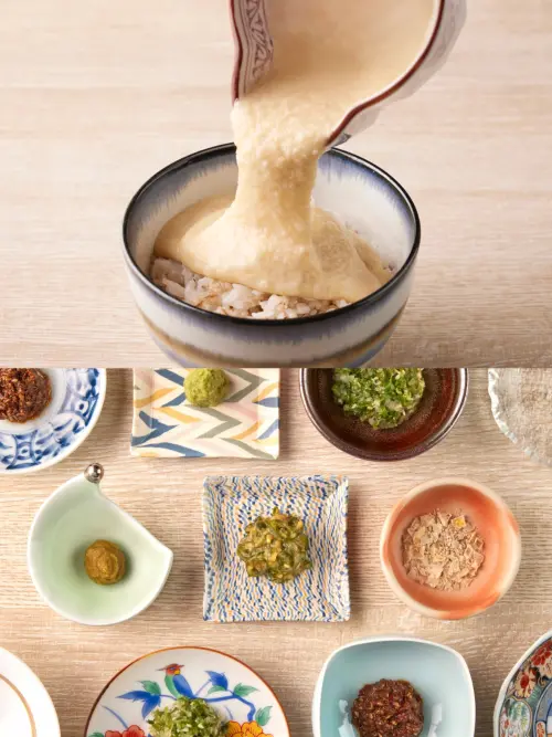 ▲乾杯特製山藥泥配麥飯真的好吃，牛舌搭配青辣椒南蠻漬、乾杯自製生七味醬必吃。（圖／乾杯集團kanpai.com.tw ）