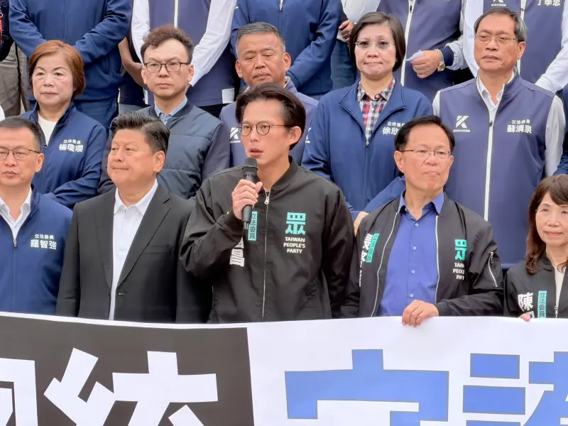 ▲藍白宣布將提案彈劾總統賴清德。（圖／NOWNEWS攝影中心）