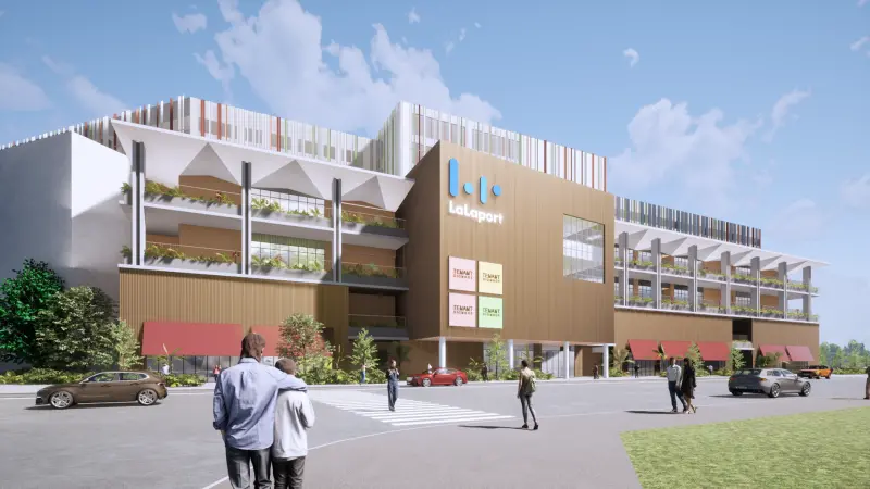 ▲三井不動產集團旗下興建的Mitsui Shopping Park LaLaport 高雄即將在2026年開幕。（圖／三井不動產提供mitsuifudosan.co.jp）