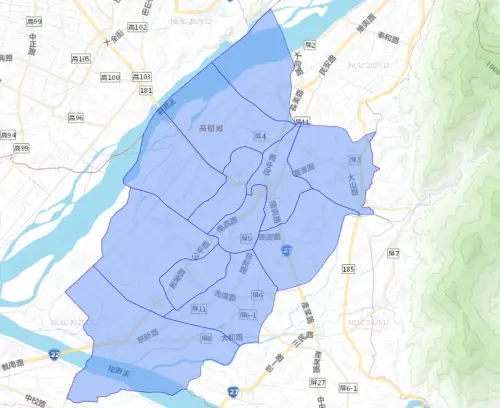 ▲屏東縣12月20日停水影響範圍。（圖／台灣自來水公司water.gov.tw/）