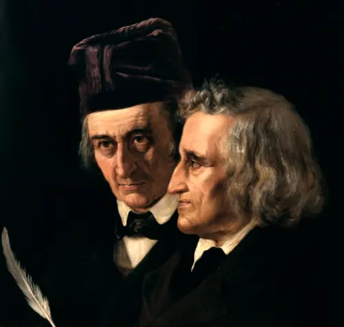 ▲《格林童話》作者為德國學者兄弟雅各．格林與威廉．格林，首版於1812年12月20日出版，最終版本於1857年完成，最終共收錄210則故事。（圖／翻攝維基百科）