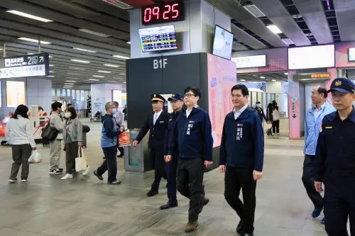 啟動最高等級維安　陳其邁視察車站警力整備確保民眾安全

