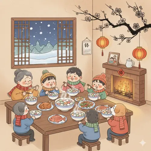 ▲2025冬至平安圖，《NOWNEWS》祝讀者冬至平安快樂。（圖／AI生成）