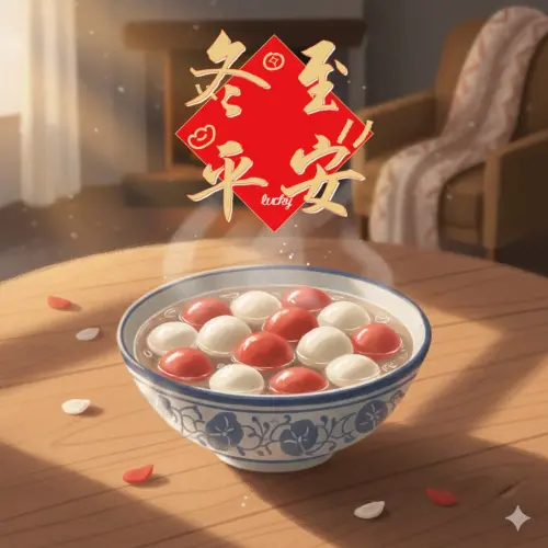 ▲2025冬至平安圖，《NOWNEWS》祝讀者冬至平安快樂。（圖／AI生成）