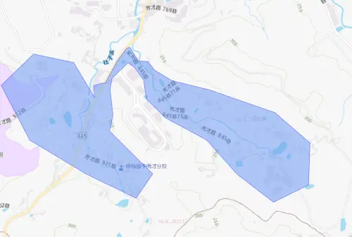 ▲桃園市楊梅區12月22日停水影響範圍。（圖／台灣自來水公司water.gov.tw/）