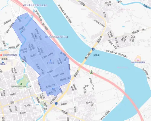 ▲南投縣12月22日停水影響範圍。（圖／台灣自來水公司water.gov.tw/）