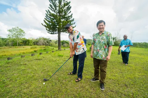 見證台企簽署MOU！林佳龍：帛琉總統府旁將蓋高爾夫球場
