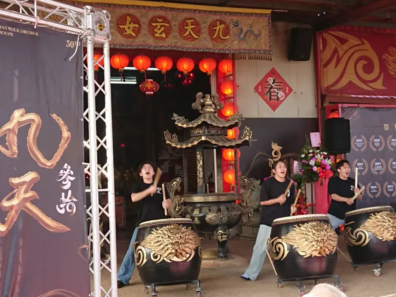 ▲九天民俗技藝團走過30個年頭，讓臺灣陣頭文化被世界看見(圖／文化局提供)