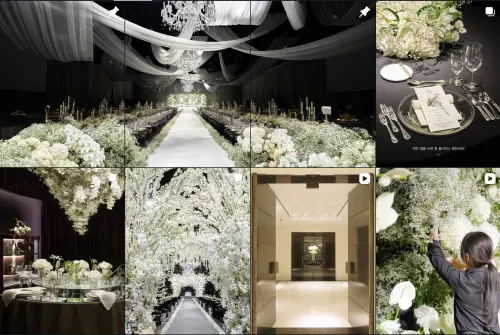 ▲金宇彬、申敏兒婚宴費用1億。（圖／IG@lthe.shilla.wedding）