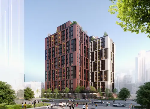 ▲403地震土城危險建築更新案,本案未來將興建地上16層、地下4層全新住宅大樓，此為更新後模擬圖。（圖／新北住都中心提供nthurc.org.tw）nthurc.org.tw）