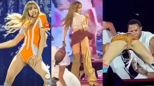 ▲Lisa在演唱會上的服裝、舞蹈動作遭大陸網友嚴詞批判，希望官方封殺她。（圖／香煎妮意面微博）