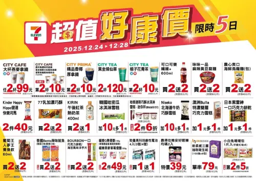 ▲7-11聖誕節超值好康優惠12/24-12/28。（圖／www.7-11.com.tw）