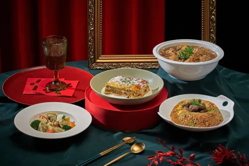 ▲裕元花園酒店推出玉馬翠雙人冷凍宅配蔬食年菜 早鳥優惠價1,938元。（圖／裕元花園提供）