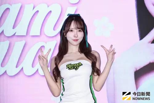 ▲福爾摩沙夢想家今（23）日舉辦媒體見面會，三上悠亞（Yua Mikami） 正式以夢想家啦啦隊Formosa Sexy成員身分登場。（圖／記者吳翊緁攝影）