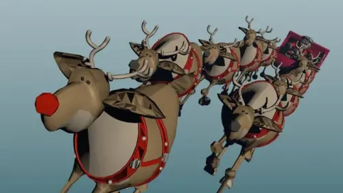 ▲聖誕老人飛行器為雪橇，航班號碼為R3DN053，航空則是Merry Christmas，代號為HOHOHO。 目前在「Flightradar24」網站上一共有多達2萬2千多人正在持續追蹤他的持續動態。（圖／Flightradar24）