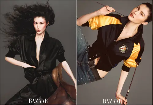 ▲陳偉霆老婆何穗正式復出　拍攝雜誌氣場全開（圖／微博＠時尚芭莎）