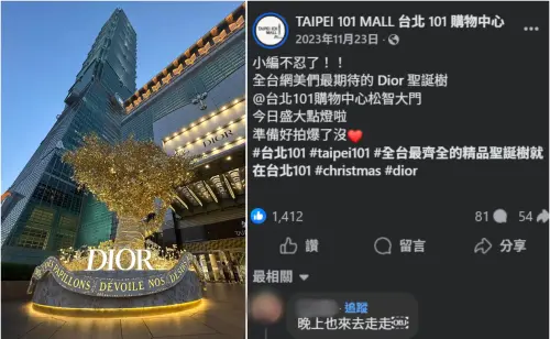 獨／6米聖誕樹倒塌！台北101小編寫47字　施工廠商痛失360萬理賠
