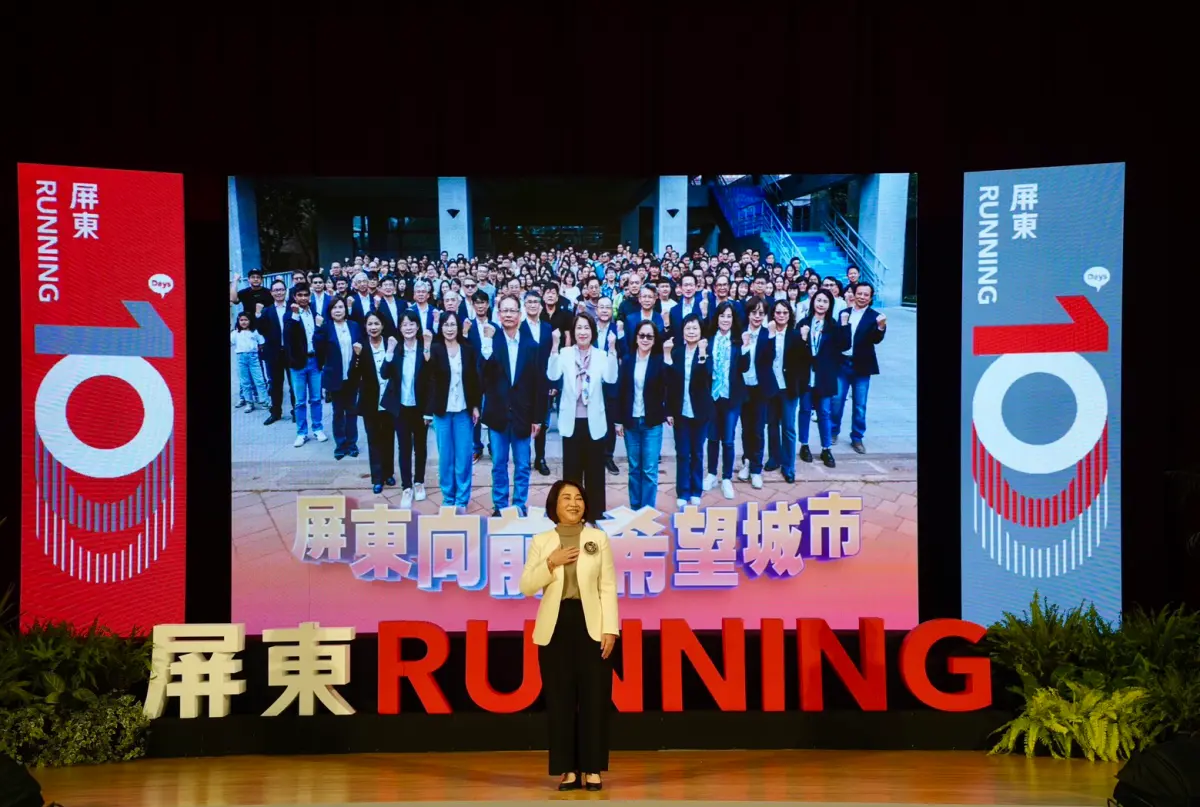 ▲周春米就職三週年和鄉親感性告白，屏東running1000天，好屏看得見。（圖／屏東縣府提供）