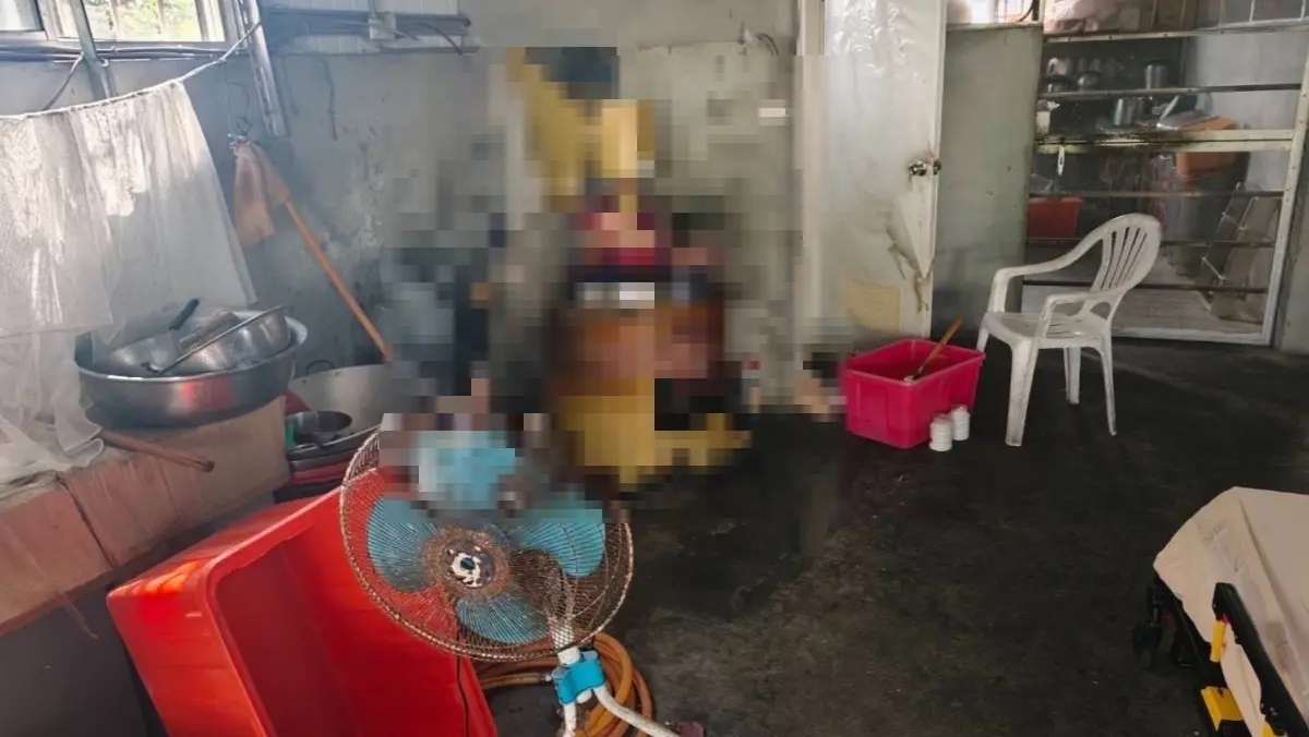 ▲台南老婦捲入絞肉機內身亡。（圖／民眾提供）