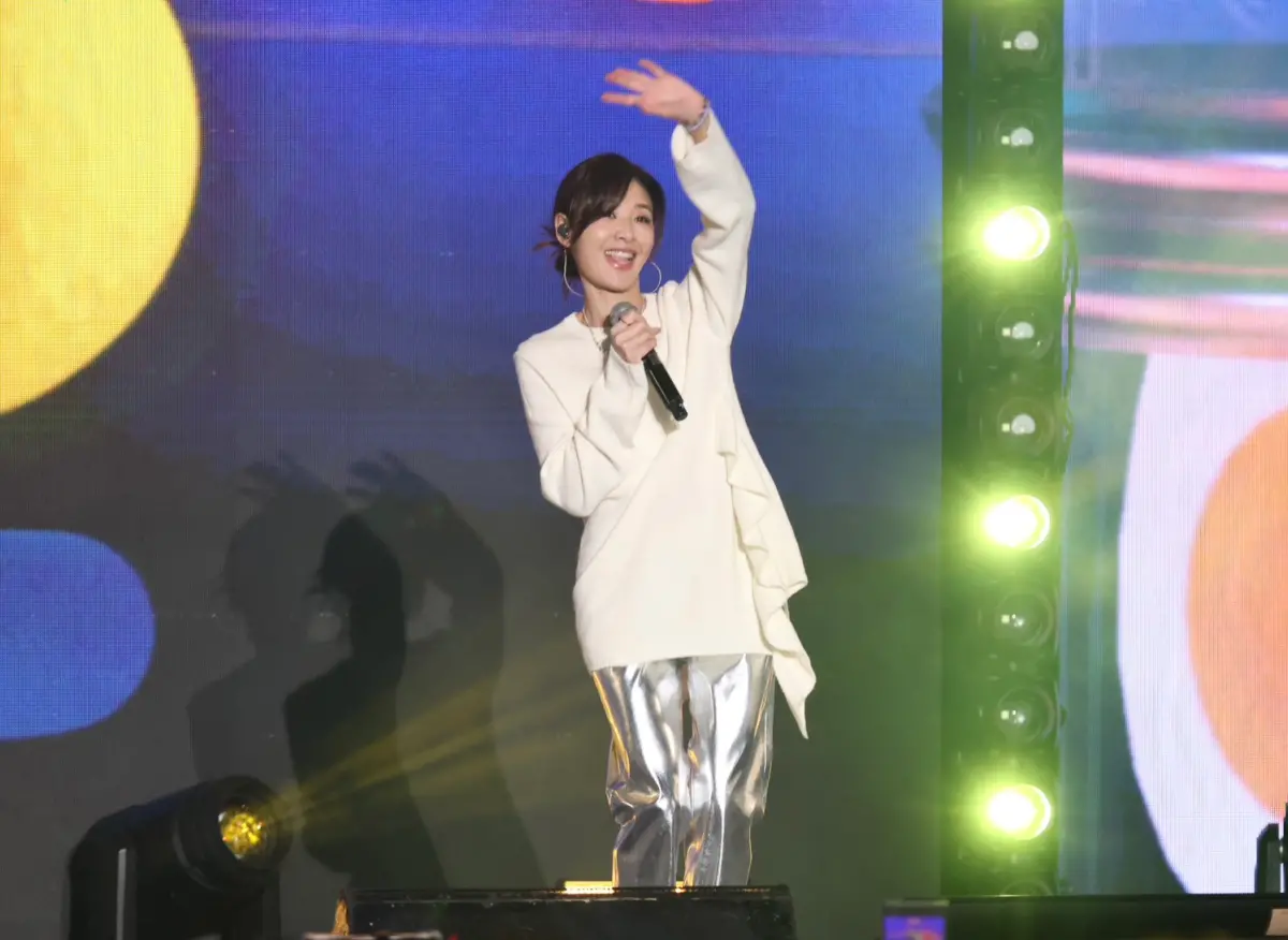 ▲蘇慧倫（如圖）今晚在大全聯內湖開唱，55歲的她歌聲、整體狀態都超好，完全凍齡，令觀眾驚艷。（圖／記者朱永強攝影）