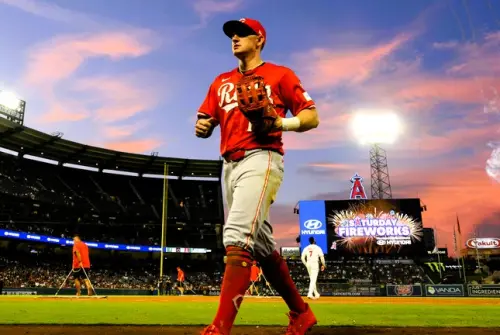 ▲Austin Hays美技接殺（圖／美聯社／達志影像）