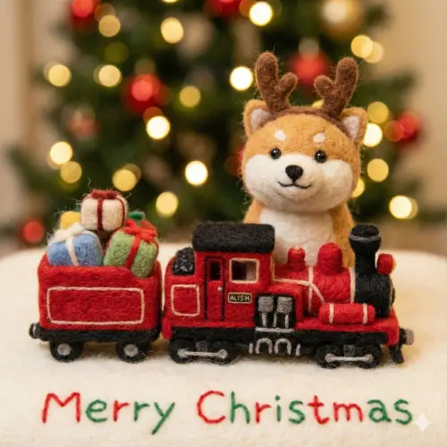 ▲2025聖誕節圖片下載，《NOWNEWS》祝讀者聖誕節平安快樂。（圖／AI生成）